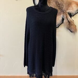 J. Jill Long Sweater with Fringe‎ detail